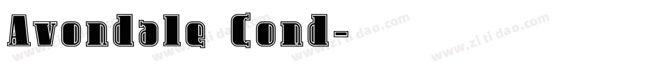 Avondale Cond字体转换